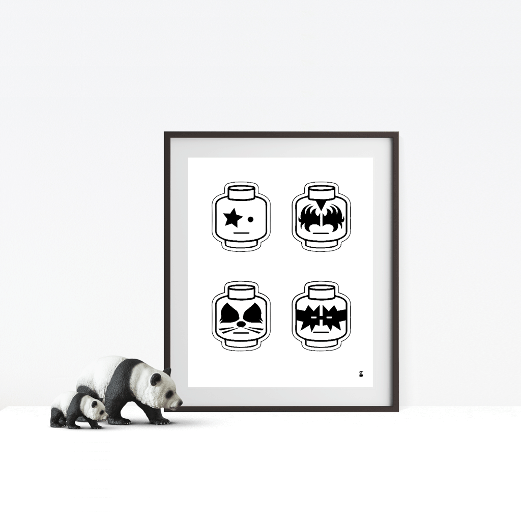 Kiss Lego Poster - Body - Gulp AS - Barne- og babyklær - 1